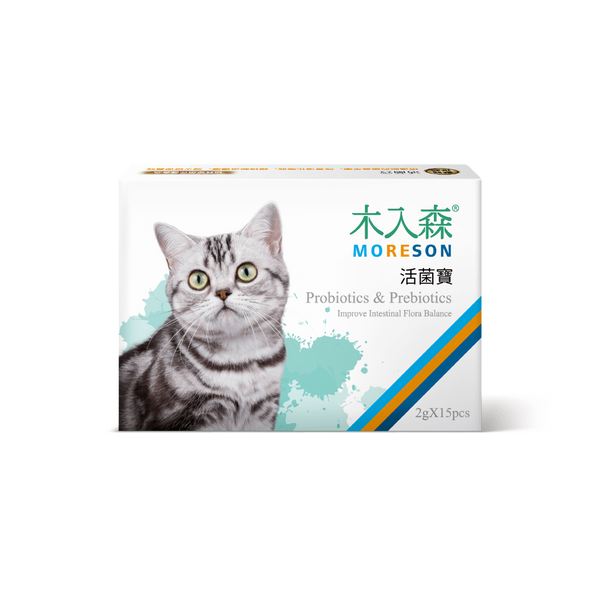 木入森 - 貓咪活菌寶 15包| 貓咪益生菌 [台灣直送 | 平行進口 | 最佳食用日期到05/2028]