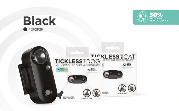 TICKLESS Mini 2.0 2023年新款 超聲波牛蜱跳蚤驅趕器(充電式) 黑色 [歐洲直送 | 平行進口]