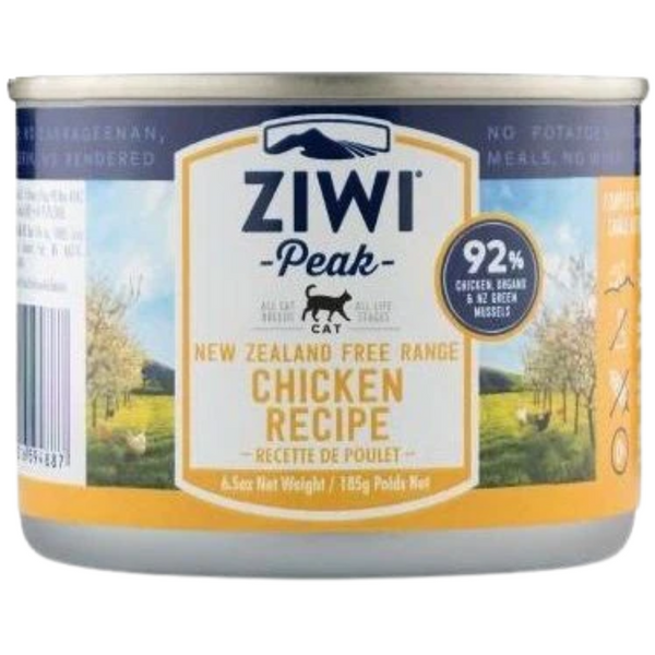 ZIWIPEAK 貓濕糧 罐頭 無穀物 雞肉配方 CHICKEN RECIPE 6.5oz 185g [新西蘭直送 | 平行進口 | 最佳食用日期到08/2027]