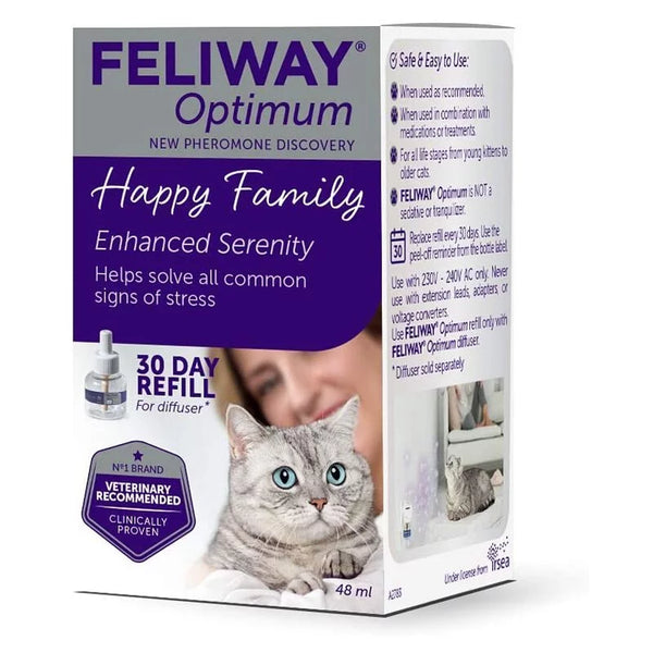 Feliway - Optimum 貓咪費洛蒙情緒安定香薰 補充裝 48ml [英國版] [英國直送 | 平行進口 | 最佳使用日期到04/2025]