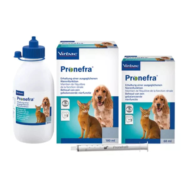 Virbac - Pronefra 維克保腎新 貓狗腎臟保健口服營養補充品 60ml [歐洲直送 | 平行進口 | 最佳使用日期到08/2024]