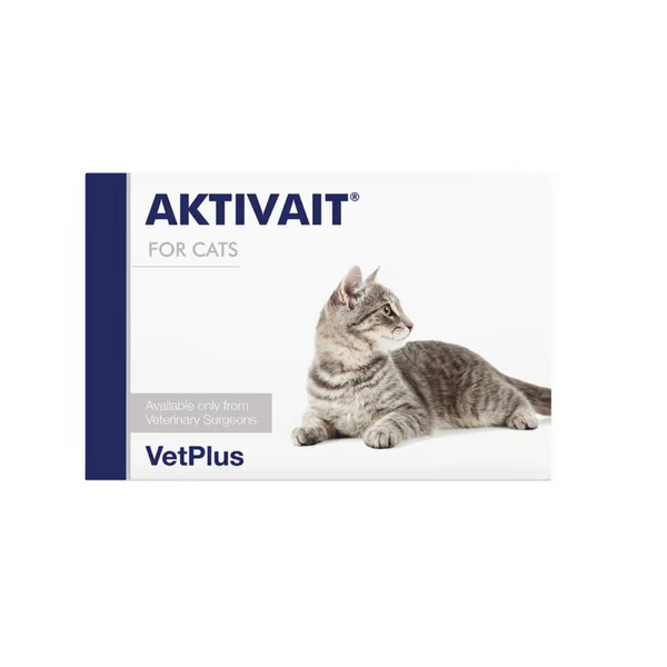 VetPlus Aktivait 腦活素 貓用款 (60粒 膠囊款) [英國直送 | 平行進口 | 最佳食用日期至10/2024]