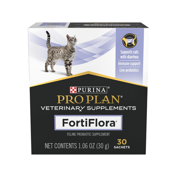 PURINA PRO PLAN FORTIFLORA 貓隻專用益生菌補充劑 PROBIOTIC CAT SUPPLEMENT (30小包) [加拿大直送 | 平行進口 | 最佳食用日期到11/2024]