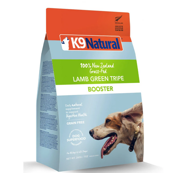 K9 Natural  Lamb Green Tripe Booster 羊綠草胃營養補品 200g [紐西蘭直送 | 平行進口 | 最佳食用日期到06/2026]