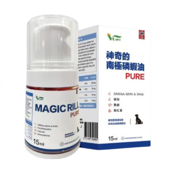 肉球世界 - 神奇的南極磷蝦油Krill oil 狗用 15ml [台灣直送 | 平行進口 | 最佳食用日期到]