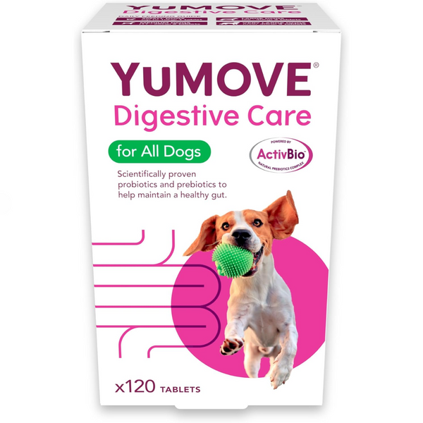 YuMOVE Digestive Care 狗狗專用益生菌 120粒裝 [英國製造 | 平行進口 | 最佳食用日期至07/2026]