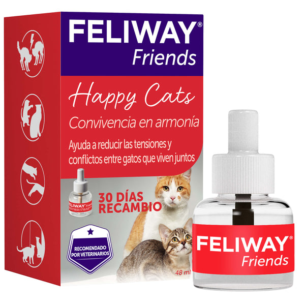 Feliway - Friends 貓咪費洛蒙情緒安定香薰 補充裝 48ml [歐美製造 | 平行進口 | 最佳使用日期到07/2026]