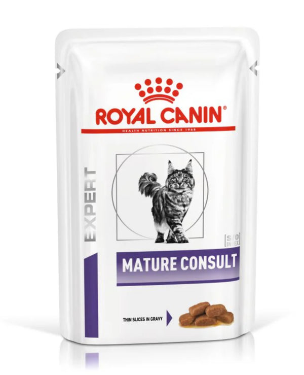 ROYAL CANIN - 老年貓均衡濕糧配方 Mature Consult Pouch 85g x 12 [歐洲直送 | 平行進口 | 最佳食用日期到]