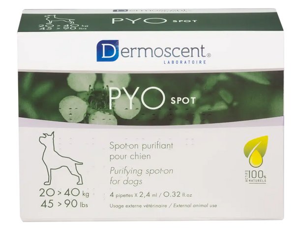 DERMOSCENT PYO SPOT 狗用抗菌滴劑20 - 40KG [歐洲直送 | 平行進口 | 最佳使用日期到12/2025]￼