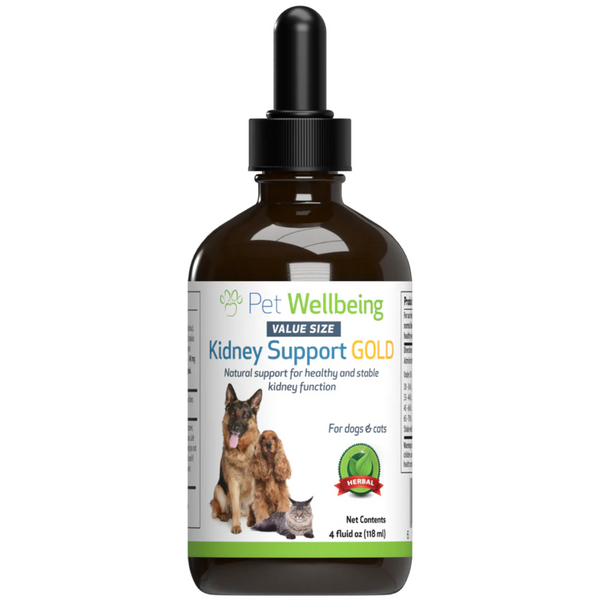 Pet Wellbeing Kidney Support Gold寵物腎臟補充劑 4oz 118ml [美國直送 | 平行進口 | 最佳食用日期到]