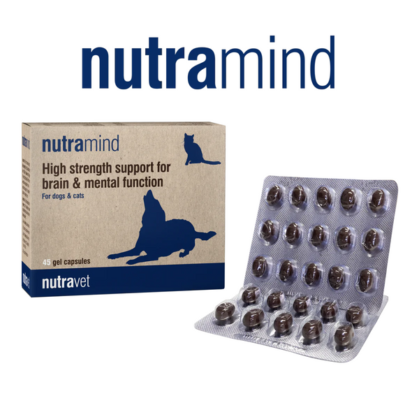 NUTRAVET - NUTRAMIND (貓狗適用) 腦部營養膠囊- 每盒45粒膠囊 (舊名: NUTRAMEDIC) [英國直送 | 平行進口 | 最佳食用日期到05/2026]