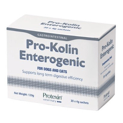 PROTEXIN PRO-KOLIN ENTEROGENIC 貓狗腸道管理補充品 30包 x 4g [英國直送 | 平行進口 | 最佳食用日期至06/2025]
