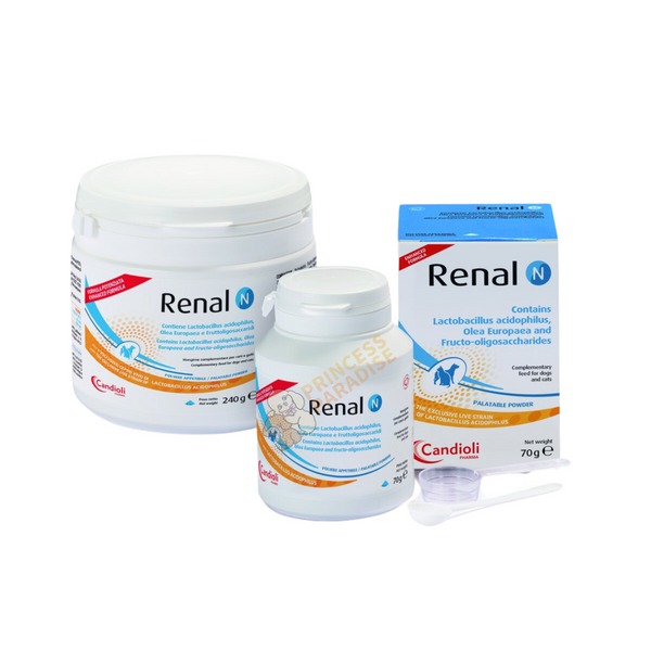 Candioli - 腎利 Renal N 貓犬腎功能異常專用補充劑 70g | 獸醫高度推薦 [歐洲直送 | 平行進口 | 最佳食用日期到01/2026]