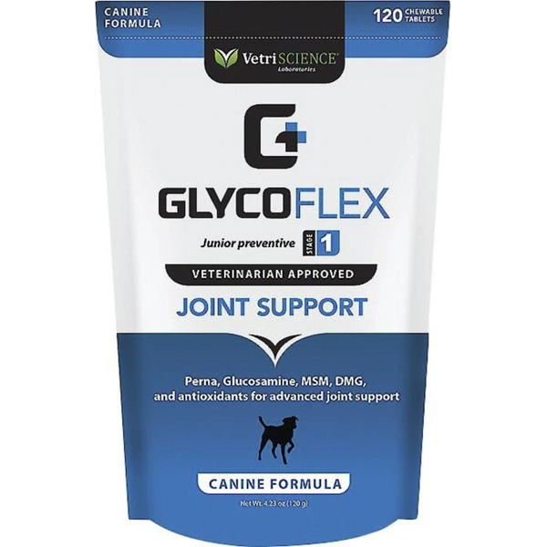 GlycoFlex 1 for Dogs - (120 Soft Chews) 狗用關節營養補充肉粒 [美國直送 | 平行進口 | 最佳食用日期到 03/2025]