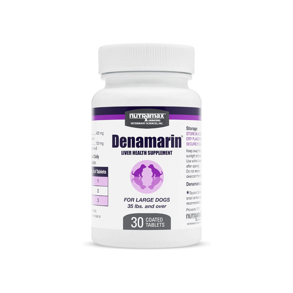 Nutramax Denamarin 肝臟補充藥片 35磅或以上 大型犬 425mg [美國直送 | 平行進口 | 最佳食用日期 04/2025]