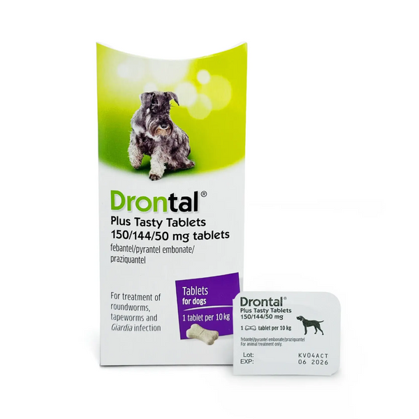 Drontal Plus Flavour 犬用杜蟲藥10公斤 (單片) [香港行貨 | 最佳食用日期到]
