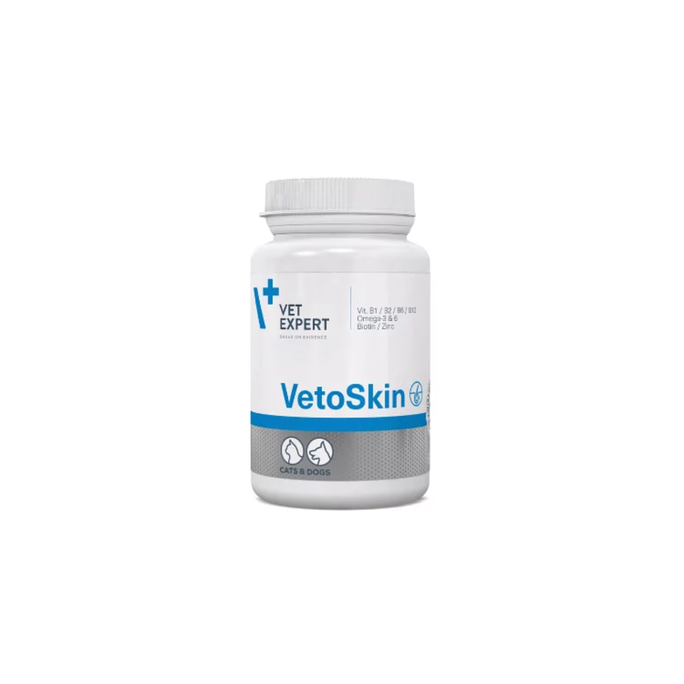 VET EXPERT - VetoSkin 皮膚補充品 增量90粒膠囊 (可擰開) 貓狗適用 [歐州直送 | 平口進口 | 最佳食用日期到04/2025] [商家極力推薦]