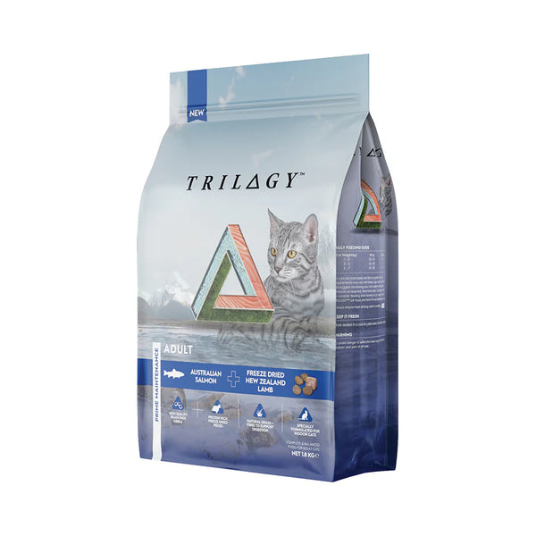 TRILOGY - 無穀成貓糧 澳洲三文魚 + 紐西蘭羊肺凍乾 1.8kg [新西蘭直送 | 平行進口 | 最佳食用日期到05/2026]