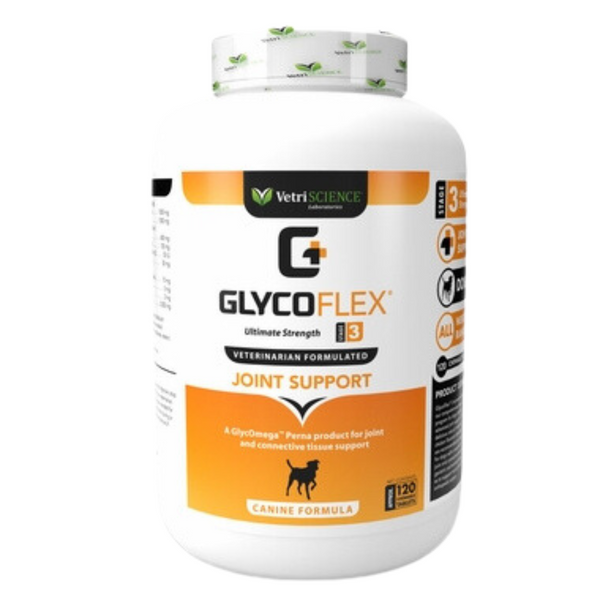 GlycoFlex 3 for Dogs (120 Tablets) 狗用關節營養補充粒 [美國直送 | 平行進口 | 最佳食用日期至10/2025]