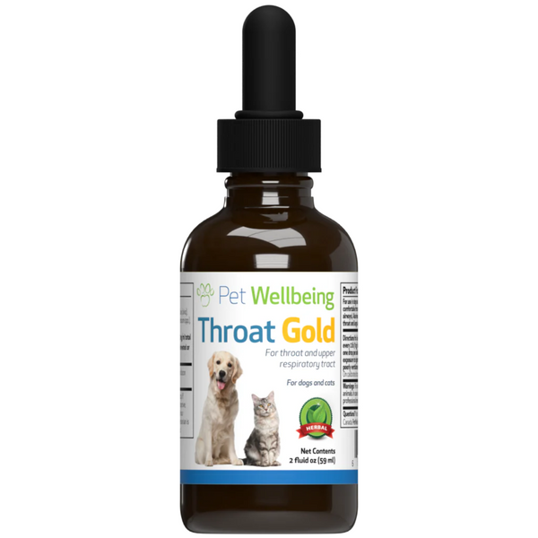 Pet Wellbeing Throat Gold 上呼吸道免疫力增強劑 2oz 59ml [美國直送 | 平行進口 | 最佳食用日期到]