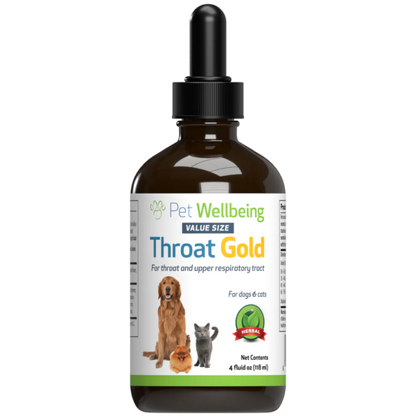 Pet Wellbeing Throat Gold 上呼吸道免疫力增強劑 4oz 118ml [美國直送 | 平行進口 | 最佳食用日期到]
