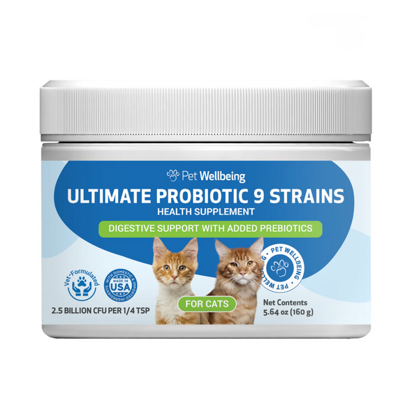 Pet Wellbeing Ultimate Probiotic 9 Strains 高效益生菌 160g #新舊包裝隨機發貨 [美國直送 | 平行進口 | 最佳食用日期到10/2026]