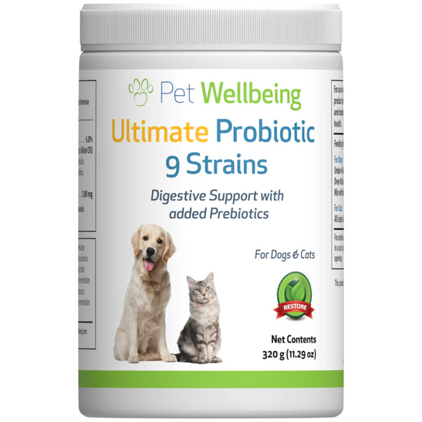Pet Wellbeing Ultimate Probiotic 9 Strains 高效益生菌 320g [美國直送 | 平行進口 | 最佳食用日期到]
