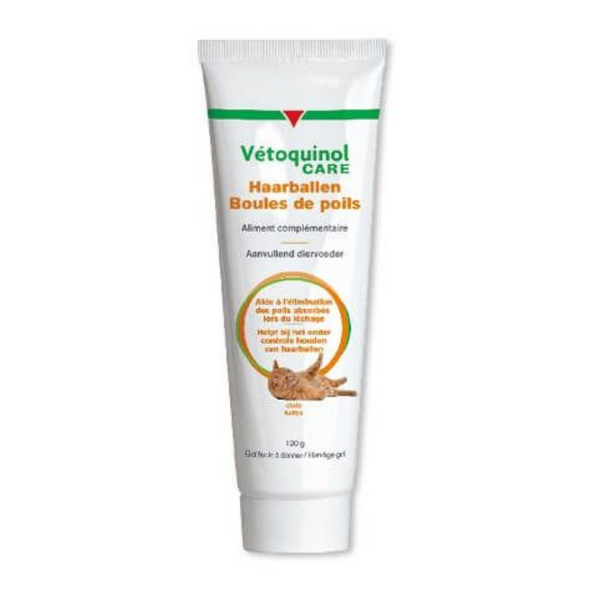 Vetoquinol Care 貓用化毛膏 120g（Boules de poils / Haarballen）[歐洲製造 | 平行進口 | 最佳食用日期到05/2027]