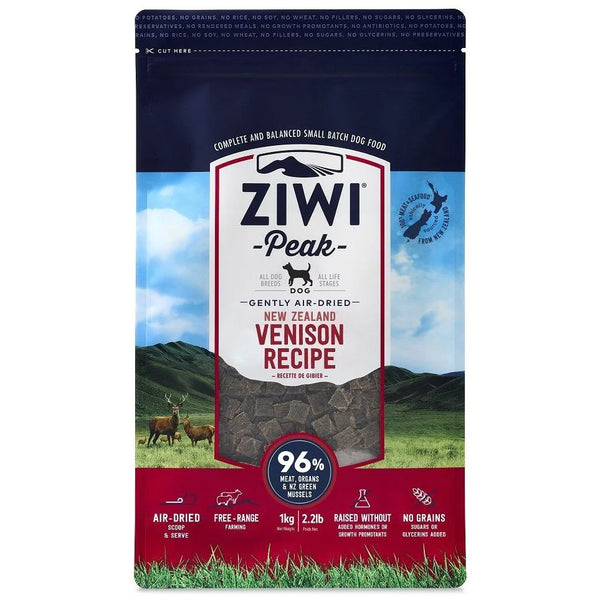ZIWIPEAK 巔峰狗糧 風乾脫水 無穀物 鹿肉配方 VENISON RECIPE 2.5kg [新西蘭直送 | 平行進口 | 最佳食用日期到07/2025]