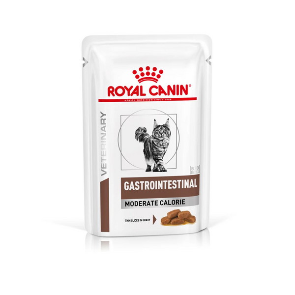 ROYAL CANIN 成貓腸胃低卡路里處方濕糧 GASTRO INTESTINAL MODERATE CALORIE POUCH 85G x 12小包 [歐洲直送 | 平行進口 | 最佳食用日期到]
