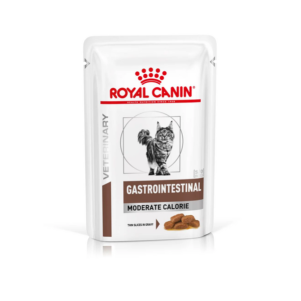 ROYAL CANIN 成貓腸胃低卡路里處方濕糧 GASTRO INTESTINAL MODERATE CALORIE POUCH 85G x 12小包 [歐洲直送 | 平行進口 | 最佳食用日期到01/2026]