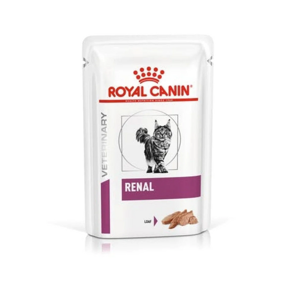 ROYAL CANIN - 成貓腎臟處方濕糧 肉塊 FELINE RENAL LOAF POUCH 85G x 12 [歐洲直送 | 平行進口 | 最佳食用日期到03/2026]