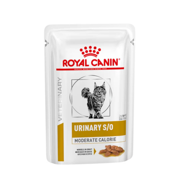 ROYAL CANIN - URINARY S/O貓隻泌尿道處方濕糧 (低卡路里) FELINE URINARY S/O POUCH MODERATE CALORIE 85G x 12[歐洲直送 | 平行進口 | 最佳食用日期到09/2025]