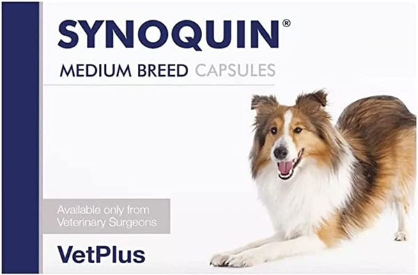 VetPlus Synoquin EFA舒骼健 關節營養補充劑 中型犬 120粒裝 Capsules 膠囊款 [英國直送 | 平行進口 | 最佳食用日期至02/2025或之後]