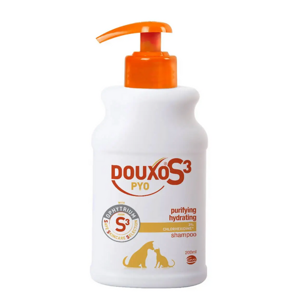 DOUXO S3 PYO SHAMPOO 200ML - 適用於過敏、發癢皮膚 [歐州直送 | 平行進口 | 最佳使用日期到03/2026]