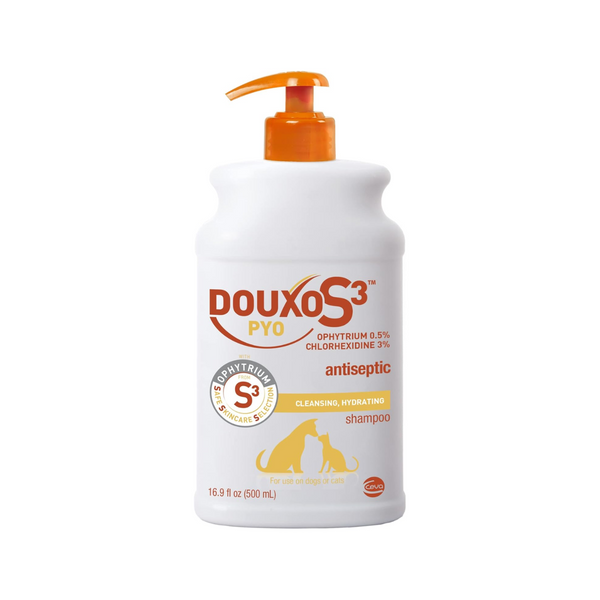 DOUXO S3 PYO SHAMPOO 500ML - 適用於過敏、發癢皮膚 [歐州直送 | 平行進口 | 最佳使用日期到11/2025]