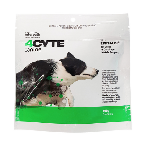 4CYTE 狗狗專用關節補充劑 100g 裝 [澳洲直送 | 平行進口 | 最佳食用日期至01/2026]