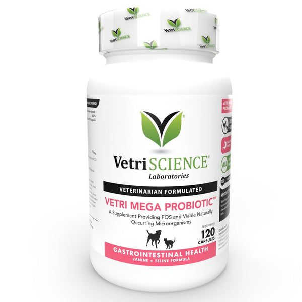 VetriScience 寵物益生菌膠囊 Vetri Mega Probiotic 120粒 [美國直送 | 平行進口 | 最佳食用日期至]