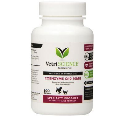 VetriScience Coenzyme Q10 輔酶Q10 犬貓適用 (100粒) [美國直送 | 平行進口 | 最佳食用日期至10/2025]