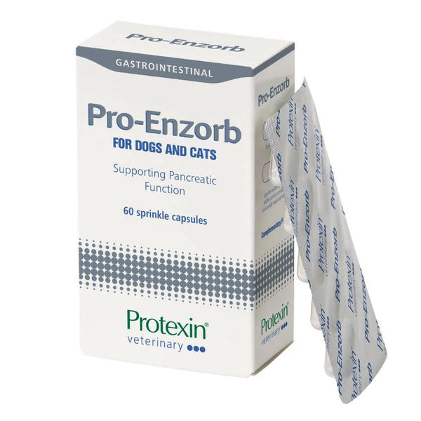 Protexin Pro-Enzorb 胰酶補充劑 (60 粒裝) - 貓犬適用 [英國直送 | 平行進口 | 最佳食用日期至 08/2025]